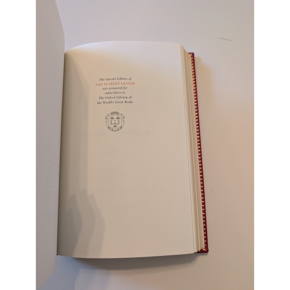 Franklin Library Oxford The World's Great Books The Scarlet Letter Hawthorne - Picture 8 of 8